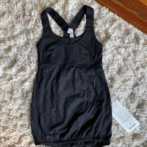 Lululemon Black Run Stuff Your Bra Tank